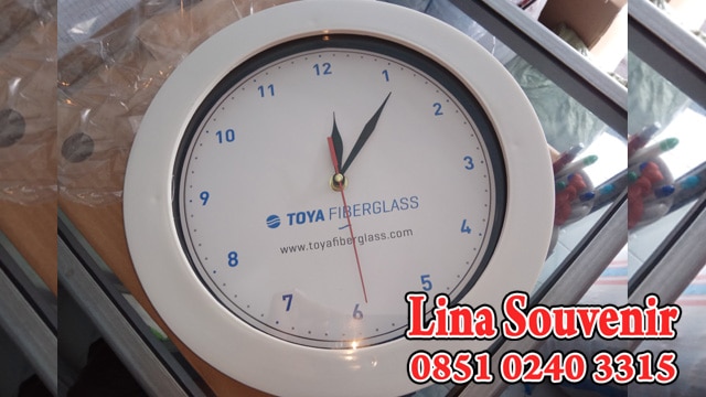 Jam Dinding Toya Fiberglass - Pabrik Jam Dinding Surabaya - Jam Dinding Promosi Surabaya