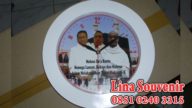 Jam Dinding Souvenir Ibadah Haji dan Umroh - Pabrik Jam Dinding Surabaya - Jam Dinding Promosi Surabaya